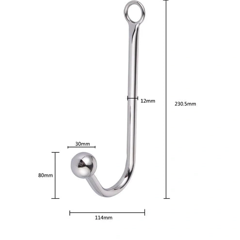 Anal Hooks with Anal Elegant 5334 and Collar Cuffs Hook Beaded 0731